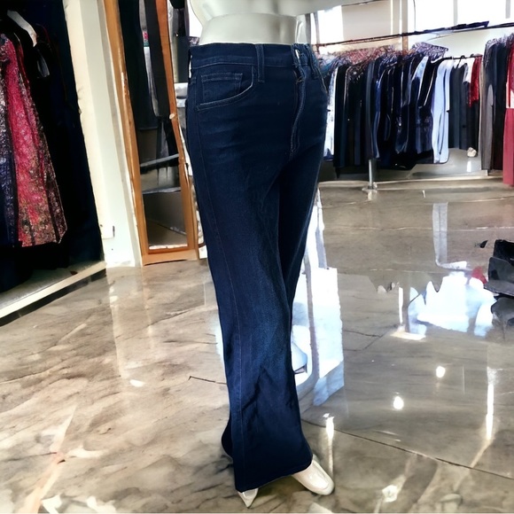 Joes Jeans Flare mid rise spandex SZ 28 Teya Rich Dark Blue -only wore once - Picture 3 of 6
